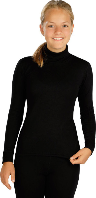 Dětský funkční rolák LITEX termo černý Barva: černá, Velikost: 128