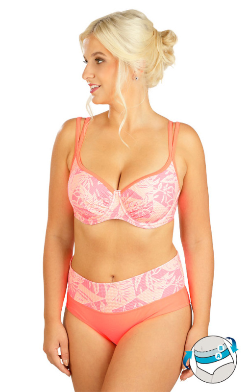 Dámské plavky kalhotky LITEX bokové oranžové Velikost: 36