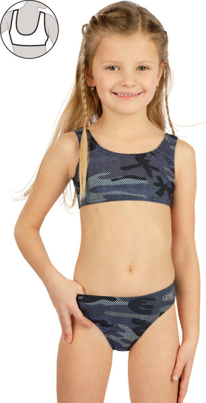 Dívčí plavky top LITEX šedé Velikost: 122