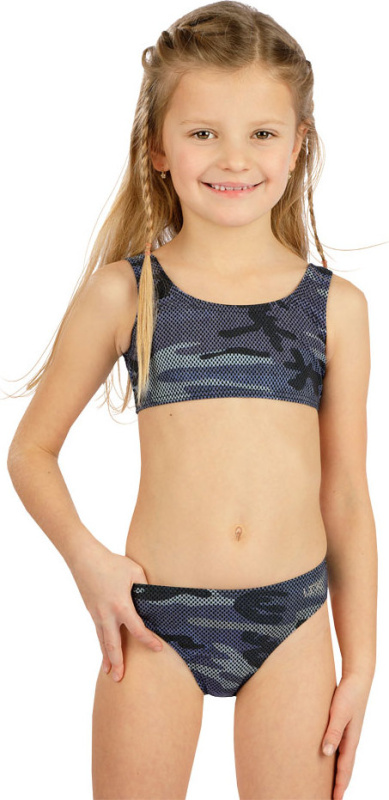 Dívčí plavky kalhotky LITEX středně vysoké šedé Velikost: 122