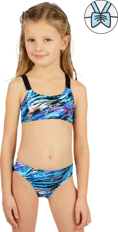 Dívčí plavky top LITEX modré Velikost: 122