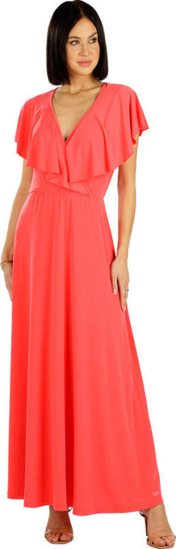 Dámské šaty LITEX bez rukávu růžové Barva: červená, Velikost: S