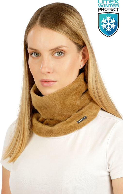Unisex nákrčník LITEX hnědý Barva: 412, Velikost: UNI