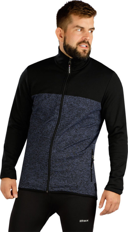 Pánská mikina LITEX na zip modrá Velikost: XL