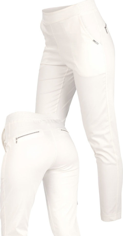 Dámské kalhoty LITEX do pasu bílé Barva: Bílá, Velikost: S