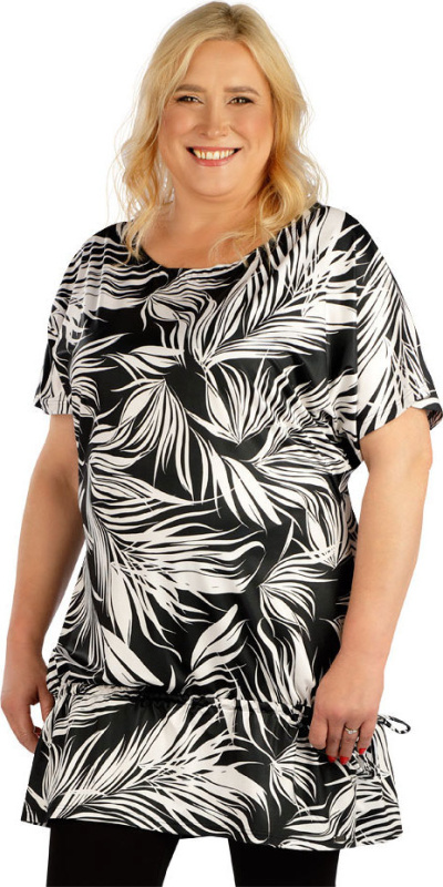 Dámská tunika LITEX s krátkým rukávem černá Velikost: XL