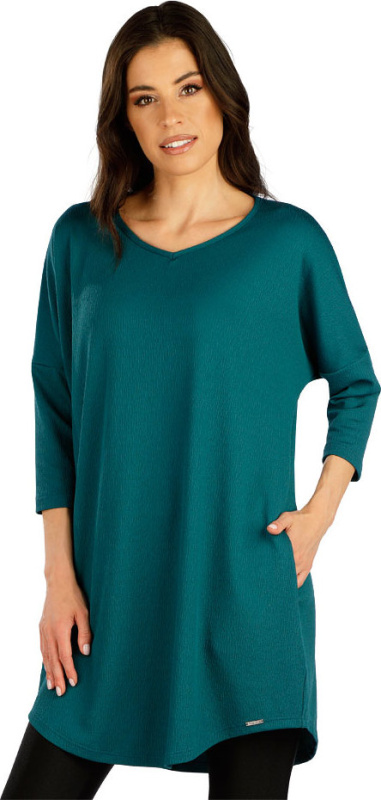Dámská tunika LITEX s 3/4 rukávem zelená Barva: 640, Velikost: L