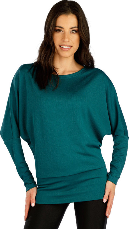 Dámské triko LITEX s dlouhým rukávem zelené Barva: 640, Velikost: S