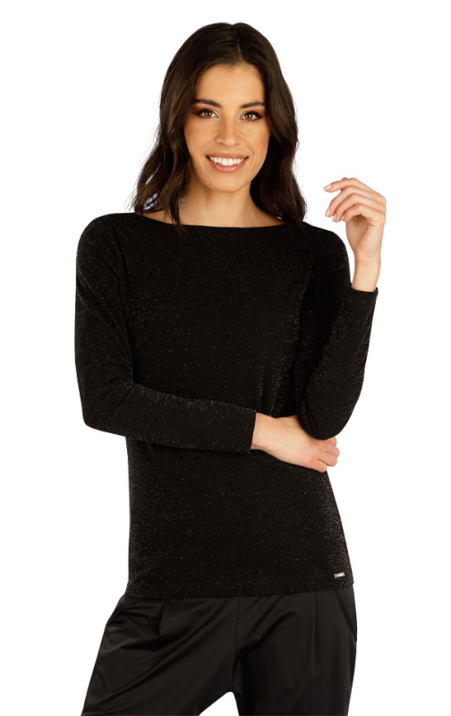 Dámské triko LITEX s dlouhým rukávem černé Velikost: M