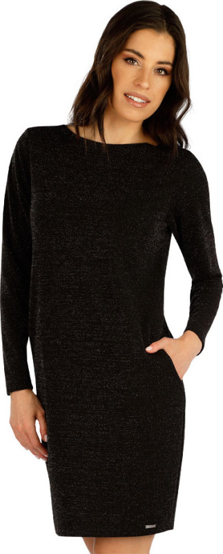 Dámské šaty LITEX s dlouhým rukávem černé Velikost: M