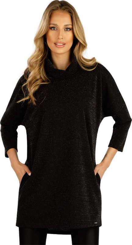Dámská tunika LITEX s 3/4 rukávem černá Velikost: S