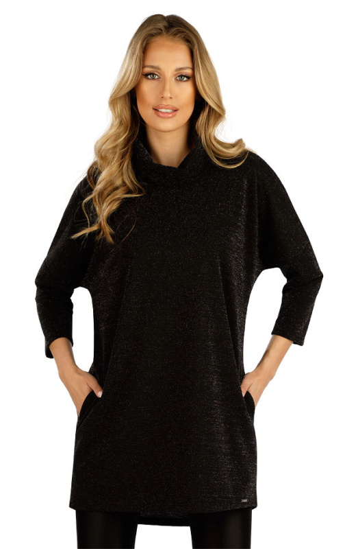 Dámská tunika LITEX s 3/4 rukávem černá Velikost: L