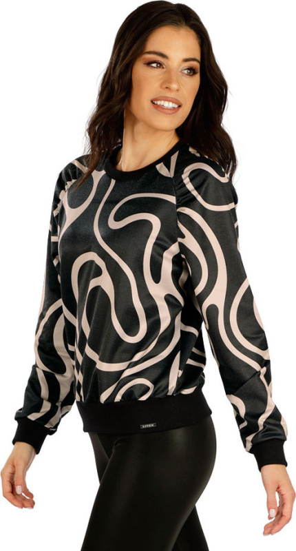 Dámská mikina LITEX s dlouhým rukávem černá Velikost: S