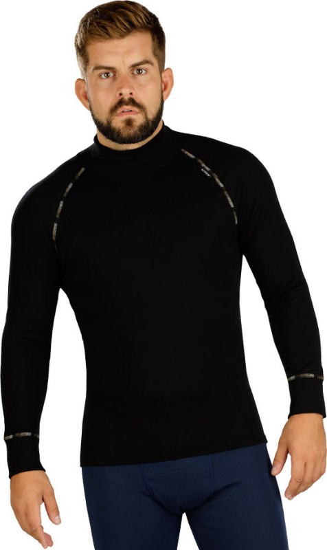 Pánský funkční rolák LITEX černý Barva: černá, Velikost: XXL