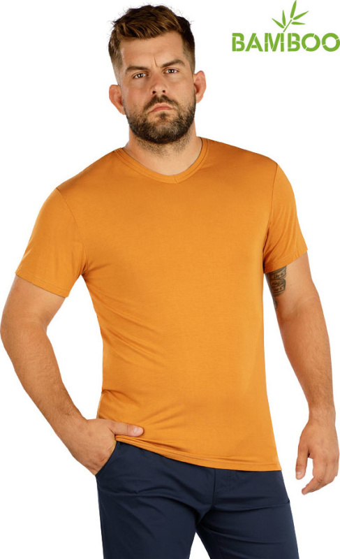 Pánské bambusové triko LITEX oranžové Barva: 190, Velikost: L
