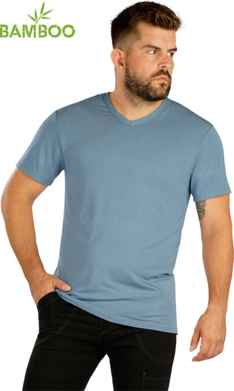 Pánské bambusové triko LITEX modré Barva: sv. petrol, Velikost: M