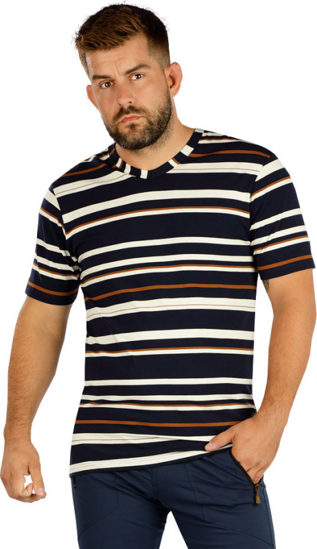 Pánské triko LITEX s krátkým rukávem proužky Velikost: M