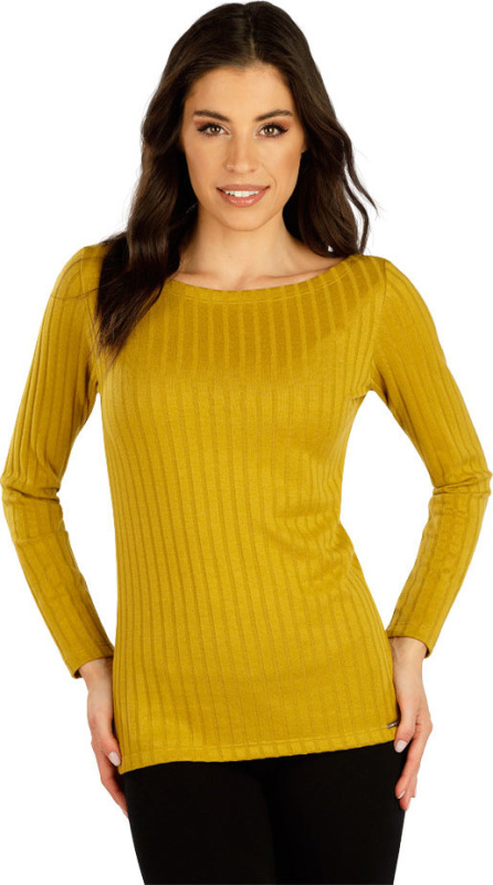 Dámské triko LITEX s dlouhým rukávem žluté Barva: 106, Velikost: XL