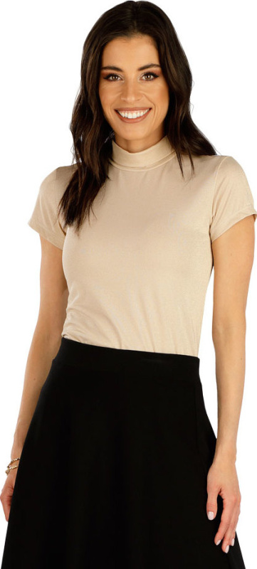 Dámské triko LITEX s krátkým rukávem béžové Velikost: M