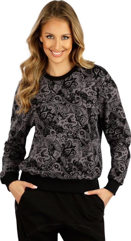 Dámská mikina LITEX s dlouhým rukávem černá Velikost: S