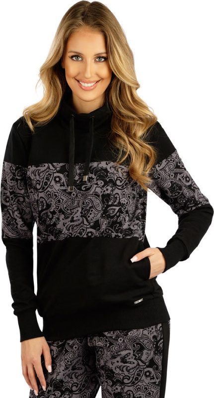 Dámská mikina LITEX se stojáčkem černá Velikost: L