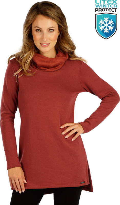 Dámský rolák LITEX s dlouhým rukávem hnědý Barva: 413, Velikost: S