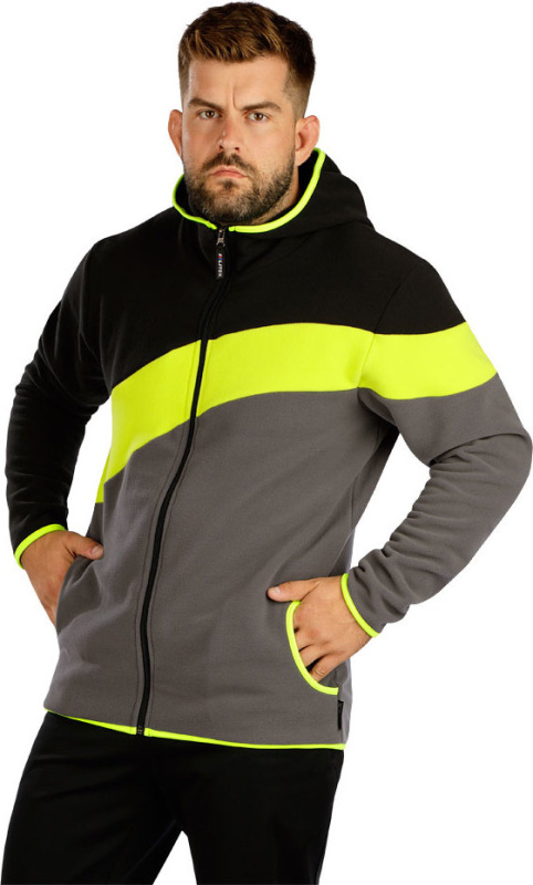 Pánská fleecová mikina LITEX černá Velikost: M