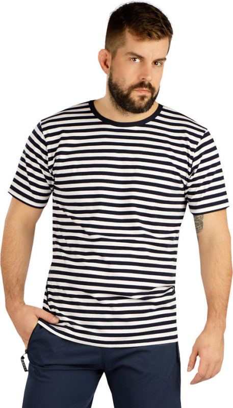 Pánské triko LITEX s krátkým rukávem proužky Velikost: L