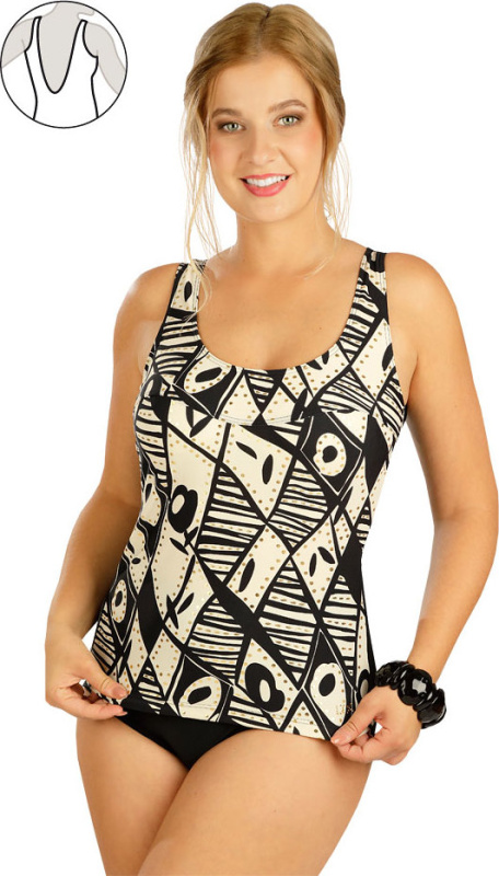 Dámské jednodílné plavky LITEX s košíčky černé Velikost: 44