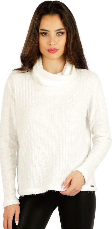 Dámský rolák LITEX s dlouhým rukávem bílý Barva: Bílá, Velikost: L