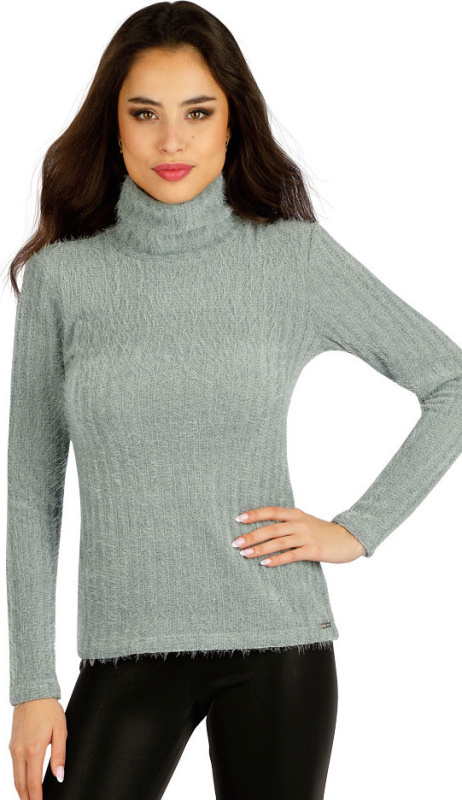 Dámský rolák LITEX s dlouhým rukávem šedý Barva: šedá, Velikost: S