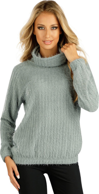 Dámský rolák LITEX s dlouhým rukávem šedý Barva: šedá, Velikost: M