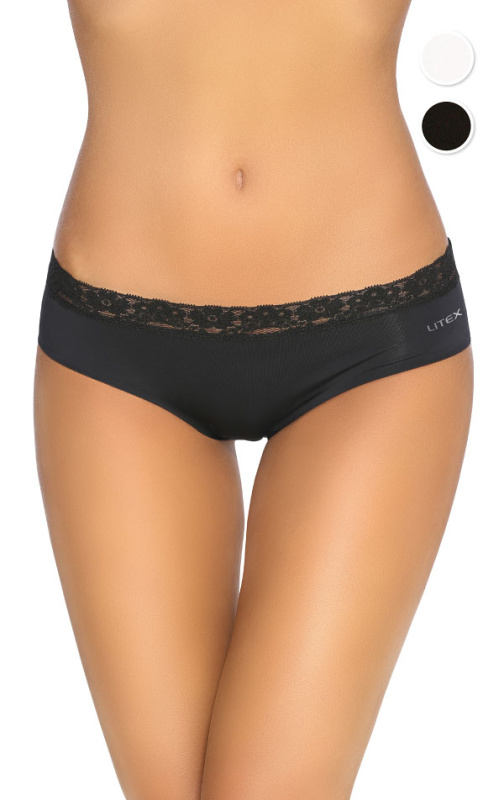 Dámské kalhotky LITEX černé/bílé Barva: černá, Velikost: S