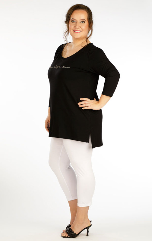 Dámské legíny LITEX pro plnoštíhlé PLUS SIZE bílé Barva: Bílá, Velikost: XXXL