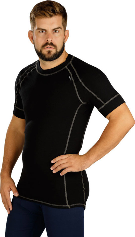 Pánské funkční triko LITEX termo černé Barva: černá, Velikost: XXL