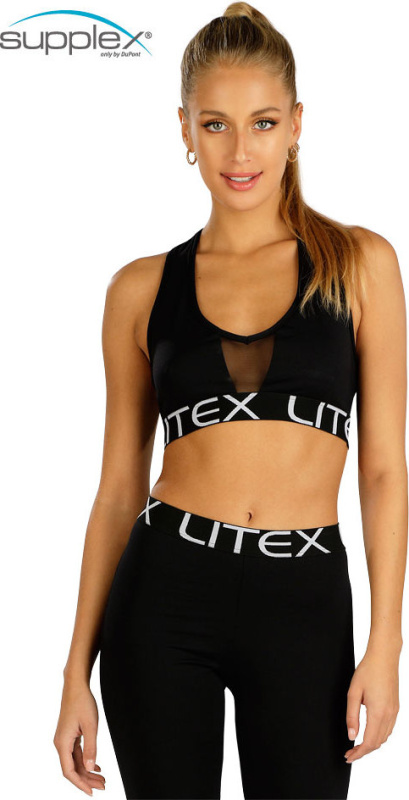 Dámský sportovní top LITEX černý Barva: černá, Velikost: M