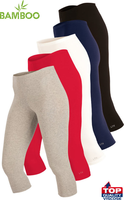 Dámské legíny LITEX v 3/4 délce Barva: červená, Velikost: XL