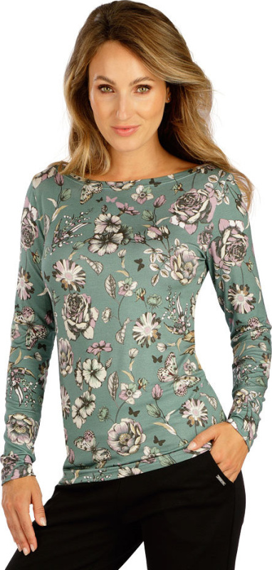 Dámské triko LITEX s dlouhým rukávem šedé Velikost: XL