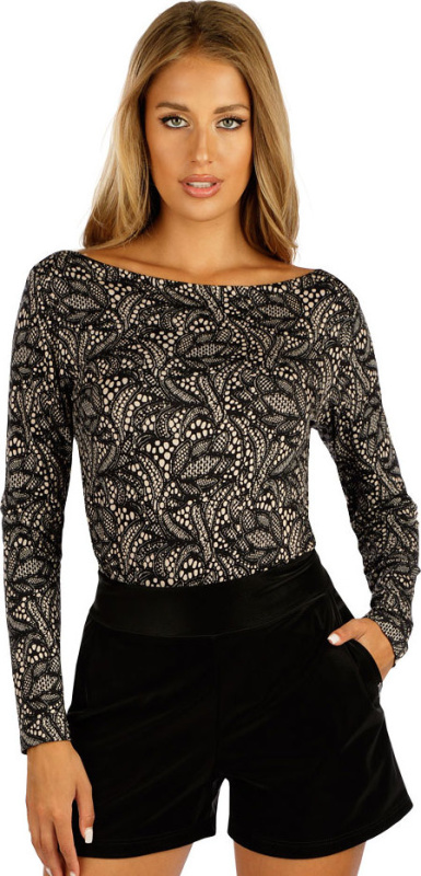 Dámské triko LITEX s dlouhým rukávem černé Velikost: M