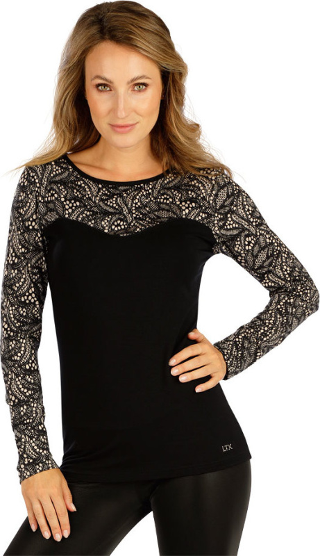 Dámská halenka LITEX s dlouhým rukávem černá Velikost: L