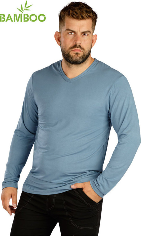 Pánské bambusové triko LITEX modré Barva: sv. petrol, Velikost: L