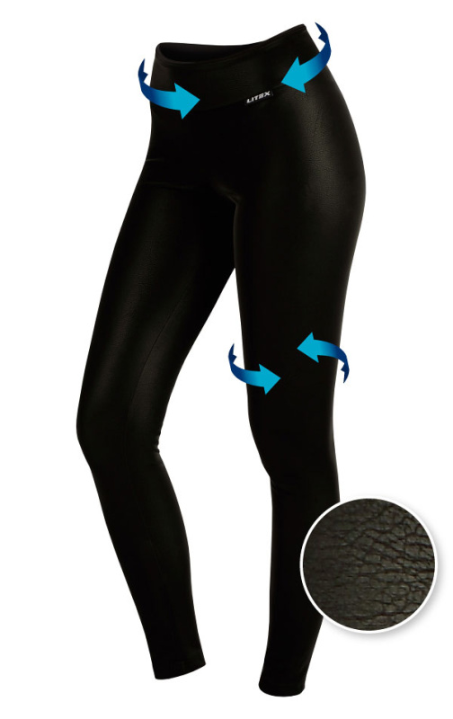 Dámské zateplené legíny LITEX černé Barva: černá, Velikost: S