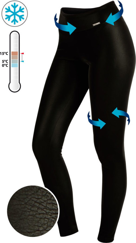 Dámské zateplené legíny LITEX černé Barva: černá, Velikost: S