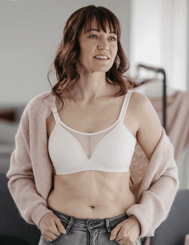 Vyztužená bezešvá podprsenka SweetBra Hot Touch Timo 013801 Barva: Smetanová, Velikost: 70F