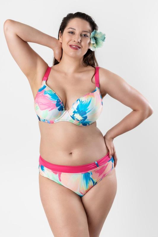 Dvoudílné plavky ve střihu BeautyBra Timo 842639 Barva: Vícebarevná, Velikost: 70G