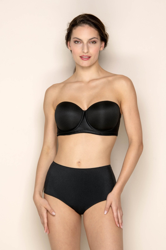 Vyztužená podprsenka CorsetBra s odepínacími ramínky Timo 090000 Barva: Černá, Velikost: 80E