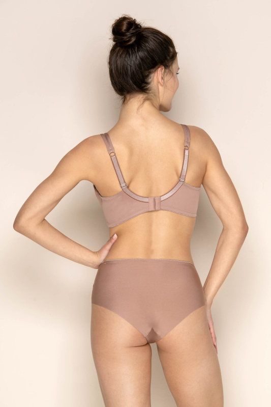 Klasické kalhotky Cinnamon Nude střižené laserem Timo 111840 Barva: Hnědá, Velikost: XXL