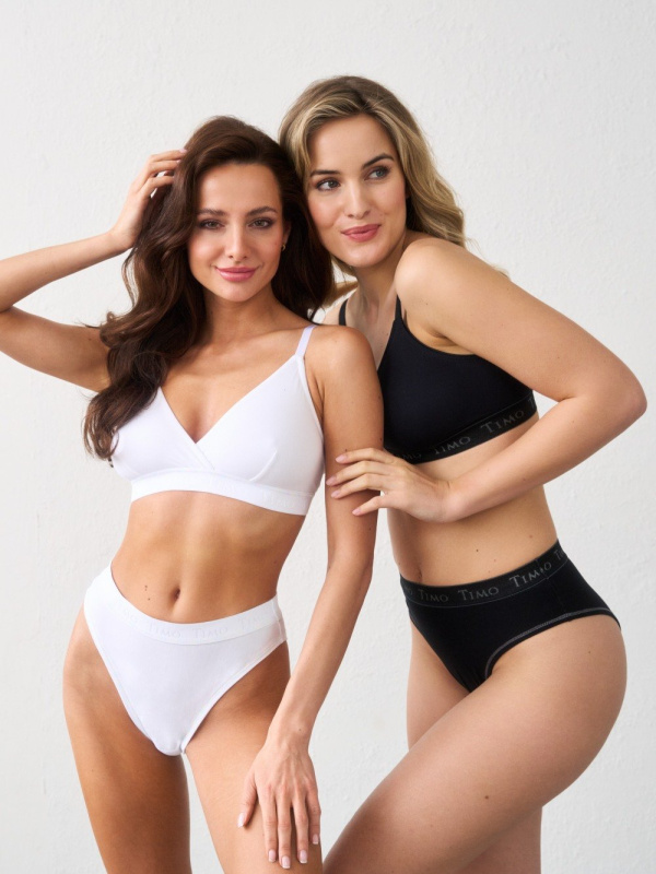 Nevyztužená podprsenka bez kostic s pohodlnou gumou TIMO Timo 010841 Barva: Bílá, Velikost: 80D