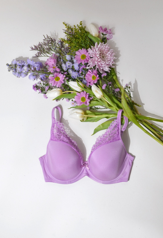 Bezešvá podprsenka BeautyBra Wisteria Timo 042851 Barva: Fialová, Velikost: 70G