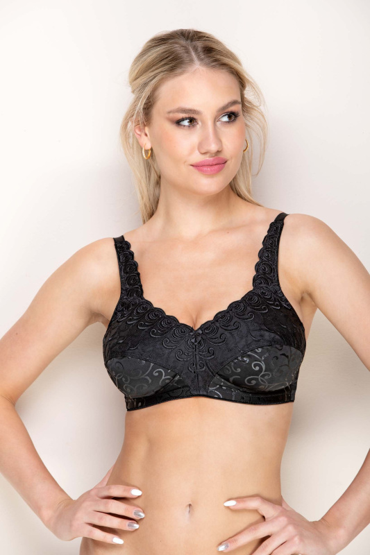 Krajková nevyztužená protetická podprsenka Timo 6947 Barva: Černá, Velikost: 75B